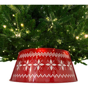 Collar de árbol de Navidad rojo de hierro galvanizado de alto grado para decoración de Navidad Collar de árbol de Navidad de alta calidad para el día de Navidad - Product Image 2