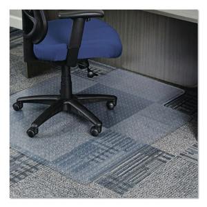 Alera CM12233ALEPL Moderno de 45 pulgadas. X 53 Pulgadas Alfombrilla para silla de uso moderado con borde ancho y clavijas para alfombras de pelo bajo - Transparente - Product Image 6