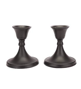 Bougeoir en aluminium de conception nordique piliers enduits de poudre noire décoration unique de la maison pour les anniversaires de noël autres occasions - Product Image 6