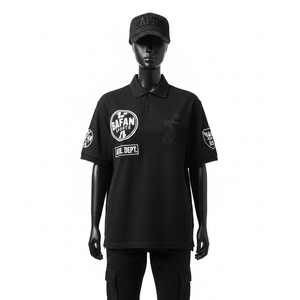 <b>Women</b> Polo <b>Shirt</b> Premium 220 GSM Polyester Pique Moisture Wicking <b>Black</b> Color Custom Logo Embroidery Cotton <b>Women</b> Polo <b>Shirts</b> - Product Image 1