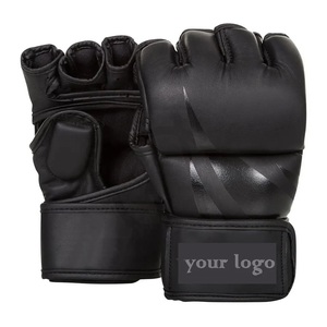 GAF Guantes de boxeo profesionales multicolores personalizados Durable PU Cuero transpirable Medio dedo Entrenamiento de artes marciales Guantes MMA - Product Image 6