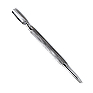 Pousse-cuticules en acier inoxydable de qualité supérieure, léger, durable, personnalisé avec logo, outil de soin des ongles pour manucure, double usage et réutilisable - Product Image 1