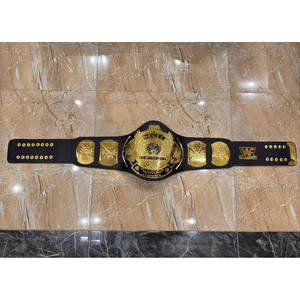 Classic <b>Gold</b> Winged Eagle Heavyweight Championship Wrestling <b>Belt</b> Adult Size Authentic Design with <b>Gold</b> Coated Metal - Product Image 2
