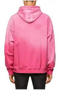 เสื้อฮู้ดผู้ชายน้ำหนักมากทำจากผ้าฝ้ายฟอกสีกรดออกแบบได้ตามต้องการ - Product Image 2
