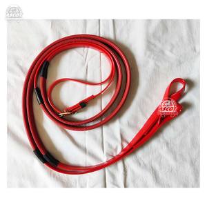 Rênes d'équitation en gros, poignées en caoutchouc PVC, rênes en paire, boucle en laiton, articles équestres durables - Product Image 2