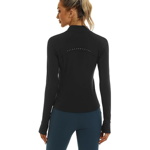 Full Zip Stretch Wear Women Lightweight <b>Jacket</b> Soft <b>Yoga</b> Activity Top Comfort Nylon Spandex Training Fabric - Product Image 3