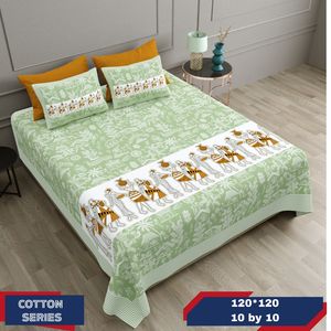 Juego de Sábanas de Lujo de 2 Piezas Tamaño King, Color Azul, Juego de Sábanas de Lujo de 4 Piezas de Poliéster y Algodón, Juego de Sábanas de Algodón Tamaño King y Queen - Product Image 1