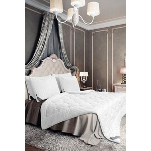 Edredón Blanco de Lujo Varol Majesti, Tamaño King, Bordado a Mano, Edredón Kantha de Verano, Relleno de Microfibra, Transpirable, Cubrecama - Product Image 1