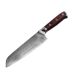 Offre Spéciale couteau de couperet de cuisine en acier damas avec manche en bois couteau de couperet de cuisine damas - Product Image 1