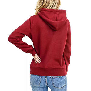 Sudadera con capucha de gimnasio personalizada para mujer, sudadera de estilo Vintage para correr con bordado, venta al por mayor para entrenamientos deportivos de invierno - Product Image 3