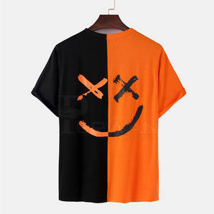 Camisetas de algodón 100% para hombre, camisetas de Fitness transpirables personalizadas con cuello de patrón de estampado sólido cómodo, venta de diseño liso - Product Image 2