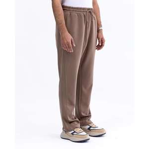 Ropa de calle personalizada, pantalones de chándal de pierna ancha en blanco para correr, pantalones holgados de felpa francesa de algodón, pantalones de chándal acampanados de pierna recta para hombre - Product Image 6