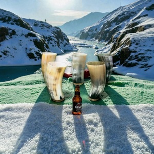 Drinking Horn Glass <b>Cup</b> <b>Viking</b> Eco-Friendly High Quality - Product Image 1
