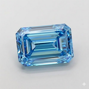 Diamant de laboratoire de 1 carat, VVS, bleu vif fantaisie, certifié IGI, diamant CVD, forme fantaisie, durable pour les bijoux fins de luxe - Product Image 1
