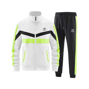 Men's Regular Fit Long Sleeve 100% Cotton Tracksuit Breathable New Design Plain Dyed Plus Sizes Eco-friendly Spring Lightweight - Product Image 1