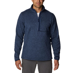 Diseño personalizado precio barato invierno cálido hombres media cremallera sudadera/ropa casual superventas liso media cremallera hombres sudadera - Product Image 1