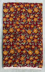 ผ้าฝ้ายบล็อกพิมพ์ด้วยมือผ้าฝ้าย100% มรดก Jaipur แบบดั้งเดิมเป็นมิตรกับสิ่งแวดล้อม - Product Image 4