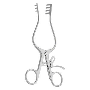 RNTNE 165 mm 6.12 \ "écarteur chirurgical 3x4 broches manuel puissance Sharp réutilisable Adson écarteur hôpital utilisation métal acier matériel - Product Image 4