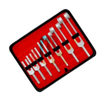Diapasons chirurgicaux ORL en acier inoxydable de qualité médicale, stérilisables, réutilisables, autoclavables, de qualité supérieure, norme allemande, 7 pièces
