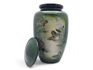 Urna de mariposa de cremación para cenizas, urna funeraria conmemorativa hecha a mano para cenizas humanas, urna grande de 10 "con capacidad de hasta 200 libras - Product Image 2