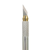 Couteaux de précision manuels PLOMA AC51 pour loisirs créatifs, 13 cm, 10 lames de rechange en acier inoxydable, 30 angles de coupe, 45 degrés, fixation à vis, 2 broches