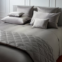 Linge de lit blanc au Design Unique, en coton pur, drap uni, couvre-lit en satin, drap de lit en bambou, ensemble de literie en satin