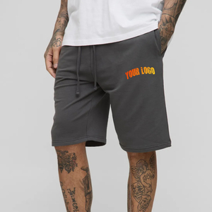 Vente en gros de shorts décontractés pour hommes en coton polaire à séchage rapide avec logo imprimé DTF personnalisé anti-rides 100% coton - Product Image 6