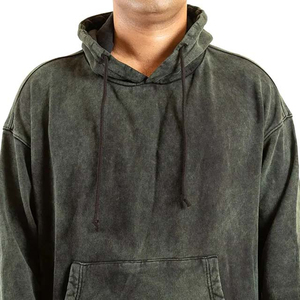 Chándal personalizado de alta calidad transpirable lavado con ácido chándal chándales de algodón para hombres colores personalizados tamaño y logotipo OEM/ODM - Product Image 4