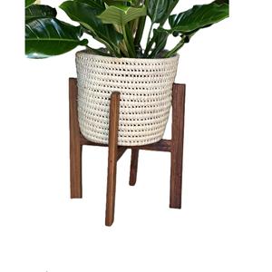 ขาตั้งต้นไม้ไม้สำหรับใช้ในร่มและกลางแจ้งที่ตั้งต้นไม้ทำจากไม้ปรับขนาดได้ - Product Image 4