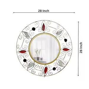 Nouvelle arrivée Miroir mural moderne en métal de qualité supérieure Décoration de la maison la plus récente avec un look élégant - Product Image 3