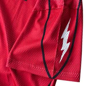 Camiseta de Entrenamiento de Fútbol Roja, Ligera, de Malla, para Hombre, Uniforme Deportivo Personalizado, Fabricante OEM - Product Image 4