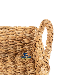 ถาดเสิร์ฟหวายทำด้วยมือเป็นมิตรกับสิ่งแวดล้อมพร้อมที่จับตะกร้าสานน่ารักสำหรับรับประทานอาหารห้องครัวและของตกแต่งบ้านจากเวียดนาม - Product Image 4