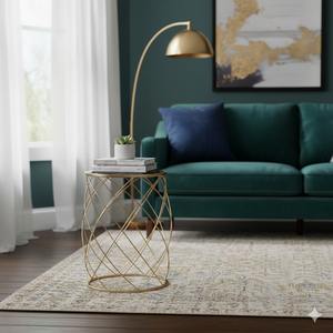 Ensemble de tables basses gigognes en acier inoxydable au design moderne, écologiques et durables pour salon, bureau, salle de séjour - Product Image 3