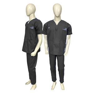 INDEX SPORTSWEAR 2025 Unisex Slim Fit Twill Fabric Medical Scrub Sets con detección de aguja y fusión sin costuras para uso hospitalario - Product Image 1