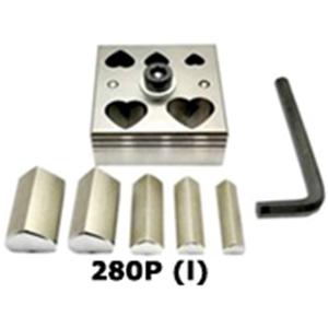 High Quality Set of 5 Heart Disc Cutters with Lever Handle use for jewelry making <b>tool</b> whole sale lowest price best product - Product Image 2