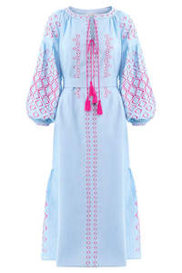 Ropa Bohemia bordada, vestido de fiesta largo con mangas de globo, estilo ucraniano - Product Image 6