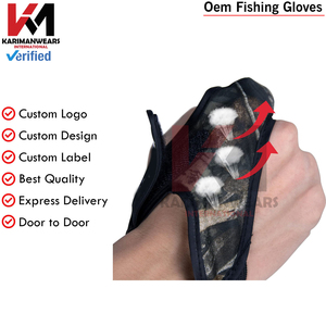 Câu cá Găng tay với 2 ngón tay thiết kế chỉ số ngón tay gian hàng bảo vệ chống Slice chống trượt Grip nước mặn trolling lướt cá Bện - Product Image 5