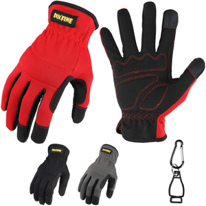 Gants de mécanicien en cuir véritable très résistants pour la protection des mains dans les sports et en plein air - Product Image 3