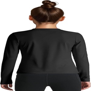 Camiseta de manga larga con cuello redondo para niñas pequeñas, ropa ecológica elástica sostenible suave y ecológica de secado rápido - Product Image 2