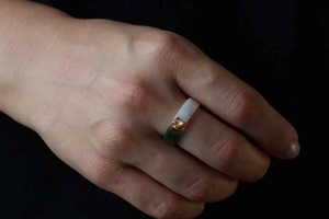 Resin Acrylic Rings Round Shape Handcrafted Love Ring Women Party Jewelry Wholesale Supply for Best Price - Product Image 4