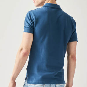 Vêtements décontractés pour hommes Polos très vendus Polos respirants de couleur unie avec logo personnalisé nouveau design pour hommes - Product Image 2