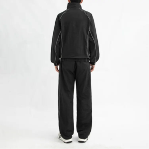 <b>Men's</b> Winter Casual Lightweight Tactical Windbreaker Jacket Quick-Drying Sun Protection Stand Collar Coated Tracksuits Set 100% - Product Image 2