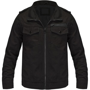 Nouvelle veste vintage en coton pour hommes, fermeture à glissière épaisse de style vintage pour veste d'hiver - Product Image 1