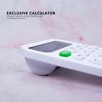 Stylo à bille fin 0,7 mm promotionnel Pierre Cardin White Stallion, ensemble de stylos à bille premium et calculatrice à grand écran 12 chiffres