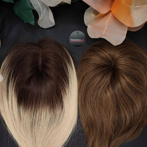 Vente chaude Topper Handtied 100% Cheveux Humains Bruts Pleine Cuticule Haute Qualité Vierge Droite Yaki Extensions de Cheveux 2025 - Product Image 1