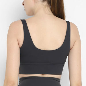 Ensemble de soutien-gorge et leggings de sport 2 pièces pour femmes sans couture costume de yoga athlétique pour la course à pied motif solide grande taille - Product Image 2