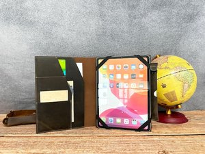 Portafolio de cuero de tamaño 4 con papel de rotafolios Padfolio de cuero de 11 pulgadas con ranura para bolígrafo Sketchbook Cover - Product Image 4