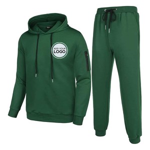 Men's Tracksuit High Quality Hoodies and Sweat Pants Set Men Custom Two Piece Heavyweight 500GSM Hoodie Set Men Tracksuit - Product Image 4