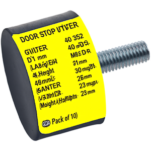 Butée de porte GN 352 40 mm D1 M8 D2 30 mm Hauteur 23 mm Longueur GANTER Lot de 10 - Product Image 3