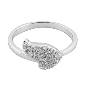 Bague en argent 925 pour femme avec zircone cubique en forme de feuille, bijoux élégants en cristal, idée cadeau - Product Image 2